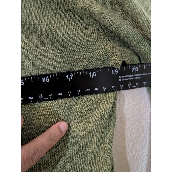 EILEEN FISHER Woman 2X Oversized Knit Cardigan Sweater Olive Green Linen Luxury - Picture 9 of 10